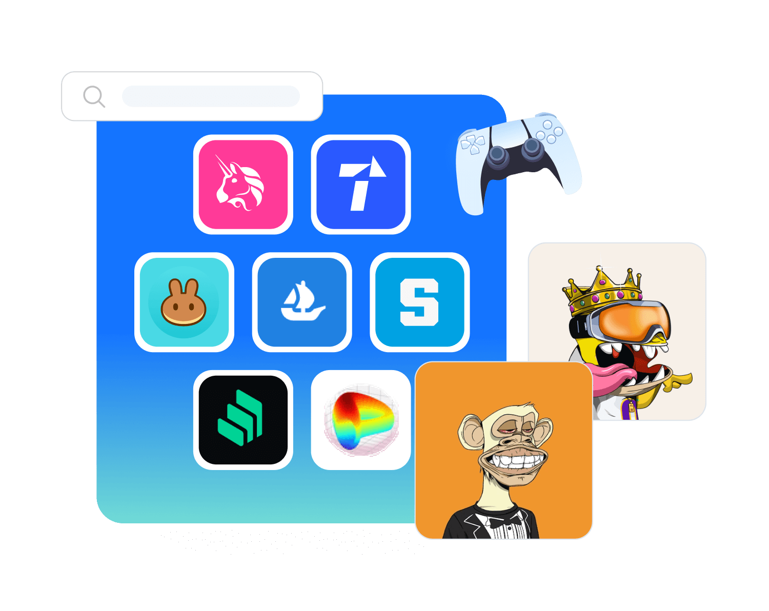 TokenPocket DApp 與生態服務示意